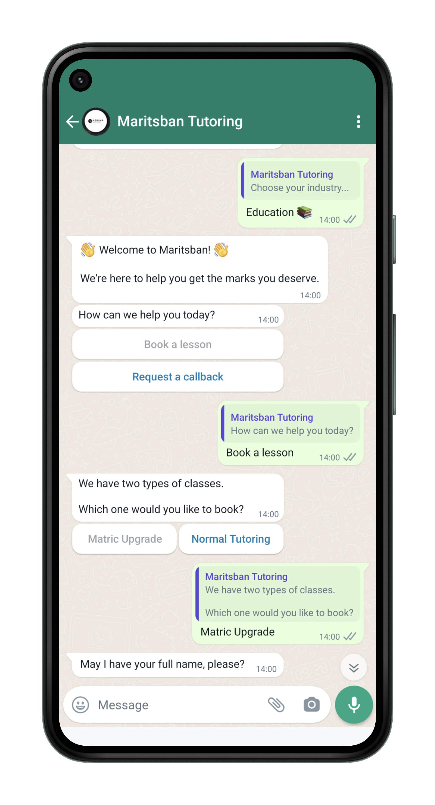 Maritsban Chatbot Demo